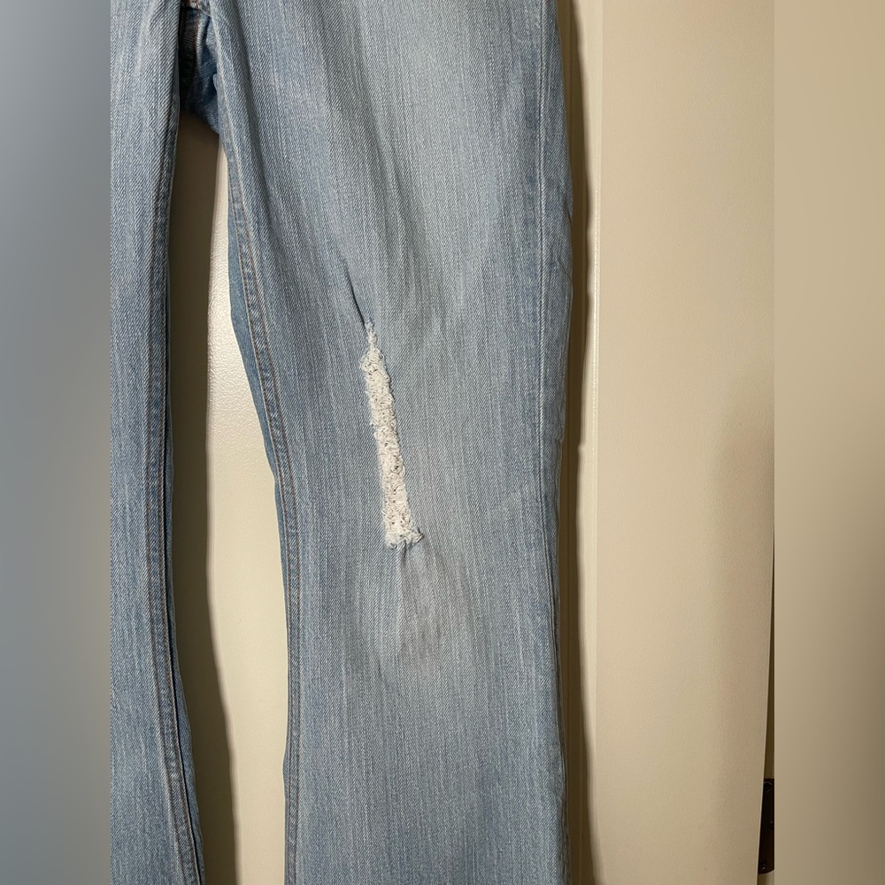 Classic Blue Flared Women's Jeans - Picture 11 of 15